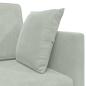 Preview: Boden-Sofa-Bett 2-in-1 Hellgrau 213x144x60 cm