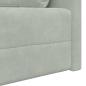 Preview: Boden-Sofa-Bett 2-in-1 Hellgrau 213x144x60 cm