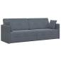 Preview: Schlafsofa 2-in-1 Dunkelgrau 213x144x60 cm Velvet