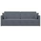 Preview: Schlafsofa 2-in-1 Dunkelgrau 213x144x60 cm Velvet