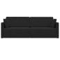 Preview: ARDEBO.de - Boden Sofabett 2-in-1 Schwarz 213x144x60 cm