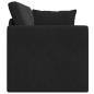 Preview: Boden Sofabett 2-in-1 Schwarz 213x144x60 cm