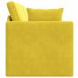 Preview: Boden-Sofabett 2-in-1 Gelb 213x144x60 cm Velvet