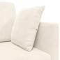 Preview: Boden-Sofa-Bett 2-in-1 Creme 213x144x60 cm Velvet