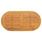 Preview: Tischplatte 80x40x2,2 cm ovale massivholz Akazie