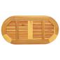 Preview: Tischplatte 80x40x2,2 cm ovale massivholz Akazie