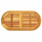 Preview: Tischplatte 90x45x2,2 cm Oval Massivholz Akazie