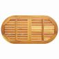 Preview: Tischplatte 110x55x2,2 cm Oval Massivholz Akazie