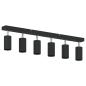 Preview: Deckenstrahler mit Strahlern Schwarz 73 x 6 x 16 cm Metall