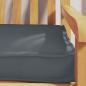 Preview: Palettenkissen Oxford-Stoff Anthrazit 180 x 40 x 8 cm