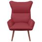 Preview: Entspannungsstuhl Weinrot Kunstleder