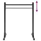 Preview: Dip Stations 2 Stück Höhenverstellbar 88.5/98.5 cm Stahl