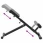 Preview: Hyperextensionsbank 120 kg faltbar und verstellbar aus Stahl