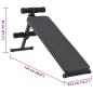 Preview: Sitzbank 150 kg Faltbar und Höhenverstellbar 48-68 cm Stahl