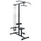 Preview: ARDEBO.de - Lat Pulldown Maschine mit verstellbarem Sitz für bis zu 80 kg
