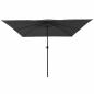 Preview: Quadratischer Gartenparasol 295x245 cm Anthrazit