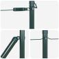 Preview: Zaunpfosten 7 Stück Grün Ø32 mm 80 cm Verzinkter Stahl