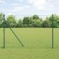 Preview: ARDEBO.de - Zaunpfosten 7 Stück Grün Ø32 mm 200 cm Galvanisiertes Stahl