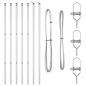 Preview: Zaunpfosten 7 Stück Ø32 mm 210 cm Verzinkter Stahl