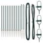 Preview: Zaunpfosten mit Spitze 13 Stück Ø32 mm 180 cm Galvanisiertes Stahl