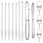 Preview: Zaunpfosten mit Spitze 7 Stück Ø32 mm 140 cm Galvanisiertes Stahl