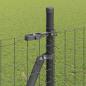 Preview: Zaunpfosten mit Basisplatten 7 Stück Ø32mm 83,5cm verzinkter Stahl