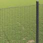 Preview: Geschweißter Drahtzaun Grau 0.4x10 m Stahl