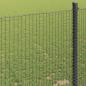 Preview: Doppelstabmattenzaun 1000 x 40 cm Grau