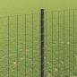 Preview: Eingebetteter Zaunpfosten 11 stk. Grau 200 cm