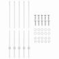 Preview: Zaunpfosten 10 pcs U-Channel 120 cm Verzinkter Stahl