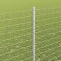 Preview: Eingebetteter Zaunpfosten 5 Stk. Silber 200 cm