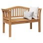 Preview: ARDEBO.de - Gartenbank 120x53.5x85 cm Massivholz Teak