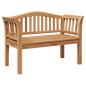 Preview: Gartenbank 120x53.5x85 cm Massivholz Teak