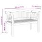 Preview: Gartenbank 120x53.5x85 cm Massivholz Teak