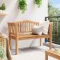 Preview: Gartenbank 120x53.5x85 cm Massivholz Teak