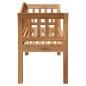 Preview: Gartenbank 120x53.5x85 cm Massivholz Teak