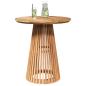 Preview: Gartentisch Ø70x75 cm Massivholz Teak