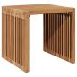 Preview: Garten Beistelltisch 45x42,5x45 cm Massivholz Teak