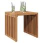 Preview: Garten Beistelltisch 45x42,5x45 cm Massivholz Teak
