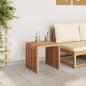 Preview: Garten Beistelltisch 45x42,5x45 cm Massivholz Teak