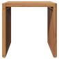 Preview: Garten Beistelltisch 45x42,5x45 cm Massivholz Teak