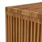 Preview: Garten Beistelltisch 45x42,5x45 cm Massivholz Teak