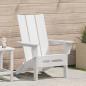 Preview: ARDEBO.de - Klapp-Adirondack-Stuhl Weiß 74,5x80,5x90 cm HDPE