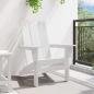 Preview: Klapp-Adirondack-Stuhl Weiß 74,5x80,5x90 cm HDPE