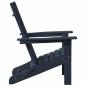 Preview: Klapp-Adirondack-Stuhl Marineblau 74,5x80,5x90 cm HDPE
