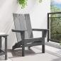 Preview: Klapp-Adirondack-Stuhl Hellgrau 74,5x80,5x90 cm HDPE