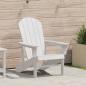 Preview: ARDEBO.de - Adirondack Stuhl Weiß 74x82x91 cm HDPE