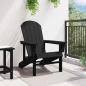 Preview: Adirondack-Stuhl Schwarz 74x82x91 cm HDPE