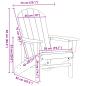 Preview: Adirondack-Stuhl Schwarz 74x82x91 cm HDPE
