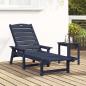 Preview: Sonnenliege Marineblau 53x162x98.5 cm HDPE